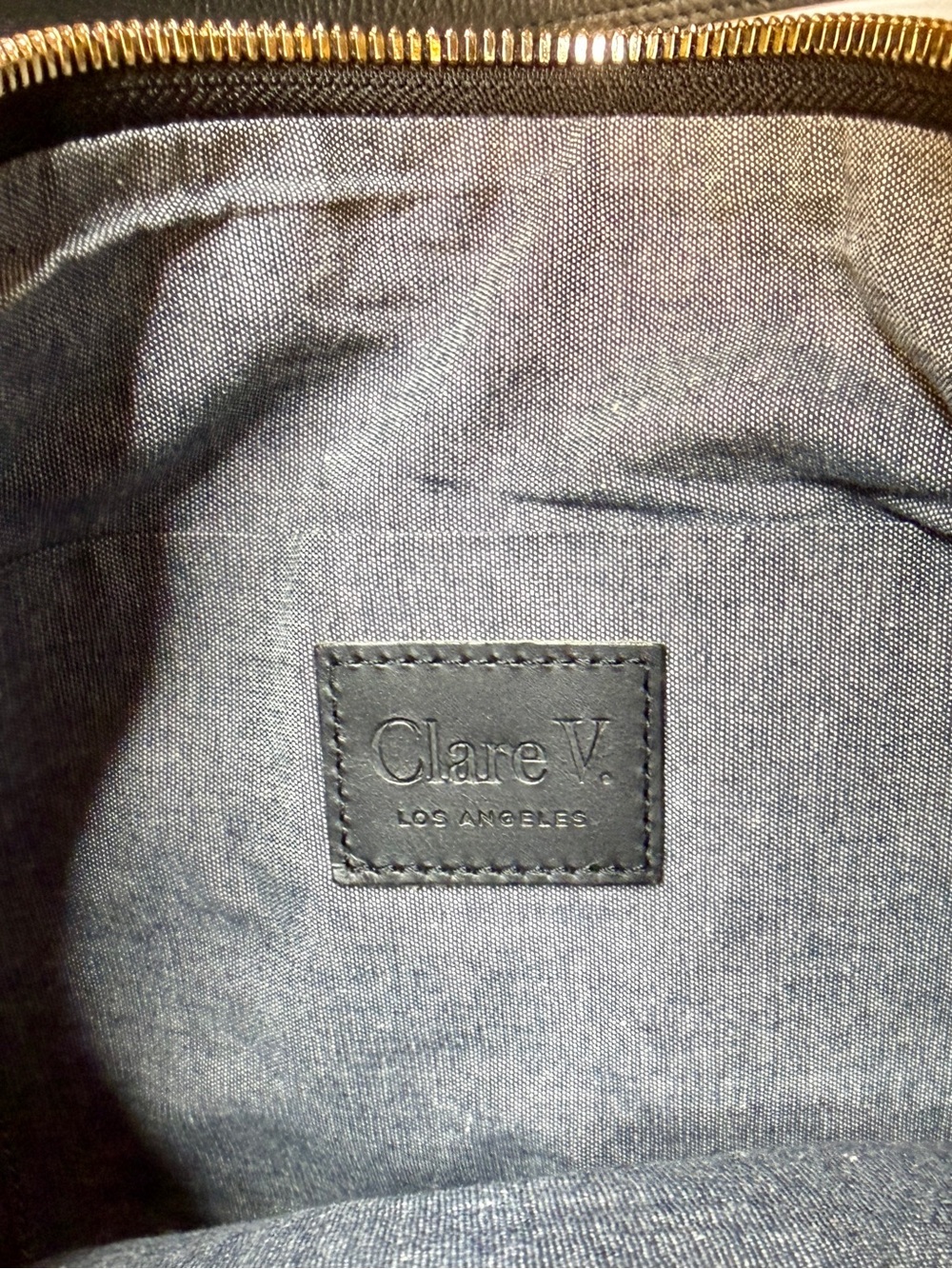 CLARE V Women’s Tan Brown Black Checkered Moyen Messenger Shoulder Bag; Regular - Picture 11 of 12